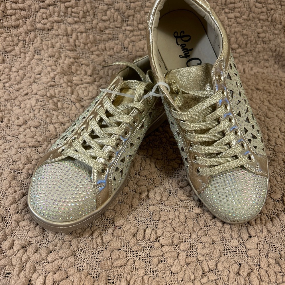 lady couture Shoes Laser Cut Sneakers Size 8~8.5